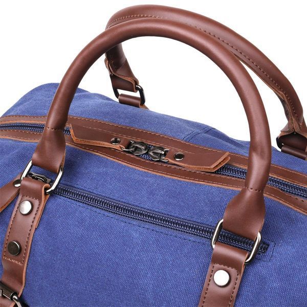 Дорожная сумка текстильная средняя Vintage 20084 Синяя 46х25х20 см b20084 фото