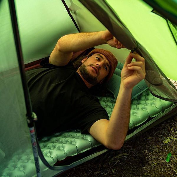 Надлегкий одномісний намет з гострою верхівкою Naturehike NH17T030-L (Темно-зелений) L703979 фото