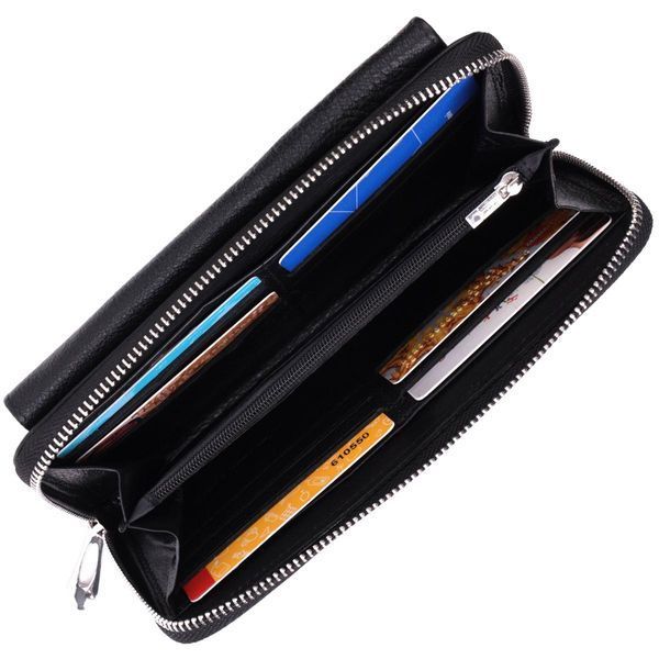 Функциональный кошелек-клатч унисекс из натуральной кожи ST Leather 22529 Черный b22529 фото