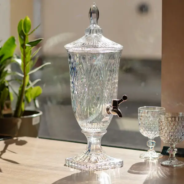 Лимонадниця Crystal Trinity 2 літри з краном для соку мохіто молока LU-HP-19-301 фото