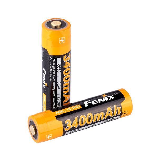 Акумулятор 18650 Fenix ​​3400 mAh Li-Ion 3.6V (Чорно-жовтий) L712729 фото