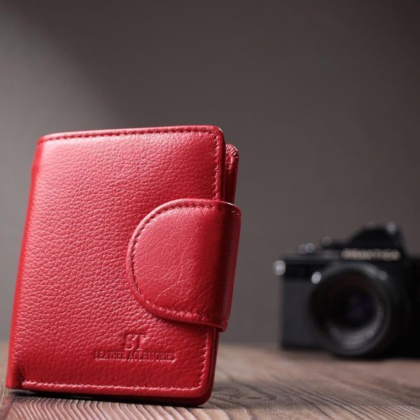 Вертикальный кошелек для женщин из натуральной кожи ST Leather 22702 Красный b22702 фото