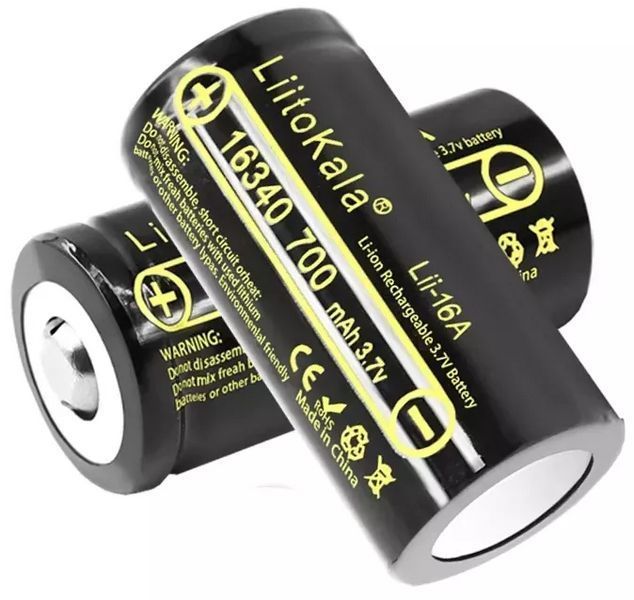 Аккумулятор LiitoKala Lii-16A 16340 700mah (Черный) L703365 фото