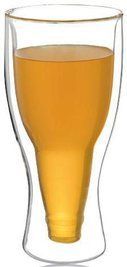 Стакан &laquo;Beer Bottle&raquo; 350мл с двойными стенками, стеклянная термокружка ST-202-4 фото