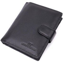 Вертикальный мужской бумажник из натуральной кожи ST Leather 22479 Черный b22479 фото