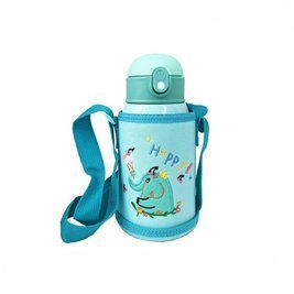 Термос-поильник с силиконовой трубочкой MGZ-0318(Turquoise) чашкой, в чехле с ремешком, 550 мл RT-MGZ-0318(Turquoise) фото
