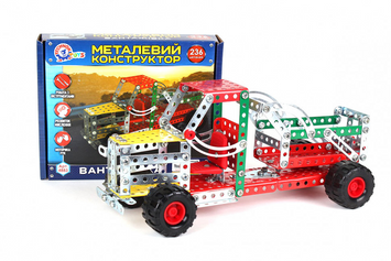 Дитячий конструктор металевий "Вантажівка", 236 деталей RT-4883TXK фото