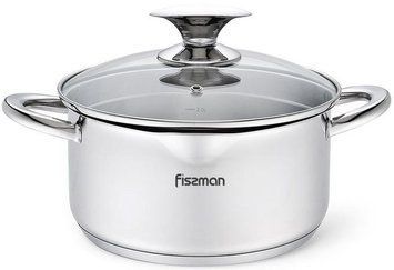 Кастрюля Fissman Elegance на 5.6 л из нержавеющей стали с крышкой-дуршлагом FN-5493 фото