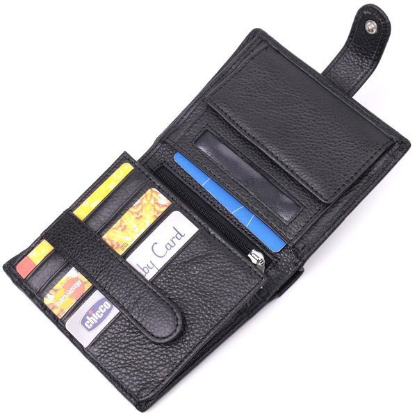 Вертикальный мужской бумажник из натуральной кожи ST Leather 22479 Черный b22479 фото