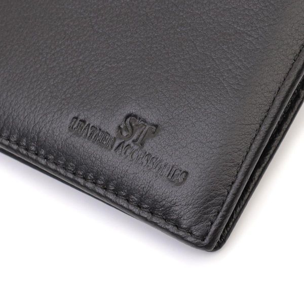 Мужское портмоне из натуральной кожи ST Leather 22734 Черный b22734 фото