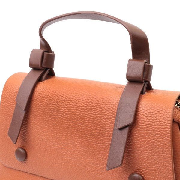 Елегантна сумка для жінок з короткою ручкою з натуральної шкіри Vintage 22669 Руда b22669 фото