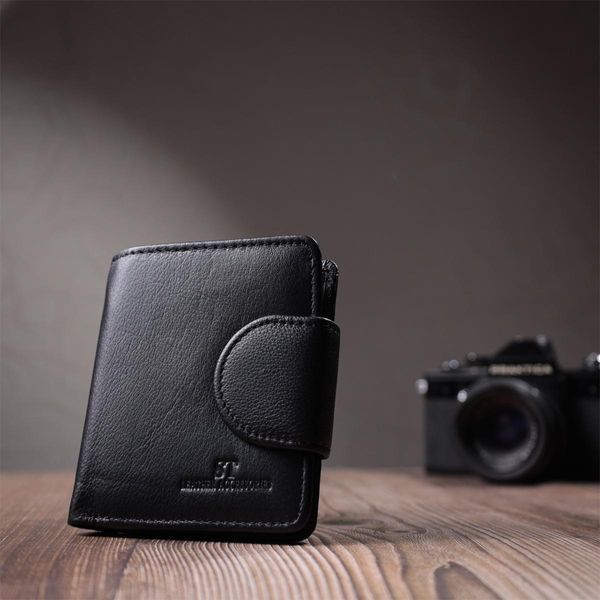 Вертикальный кошелек для женщин из натуральной кожи ST Leather 22701 Черный b22701 фото