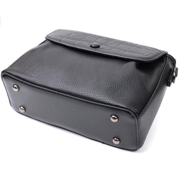 Женская сумка из натуральной кожи Vintage 22330 Черная b22330 фото