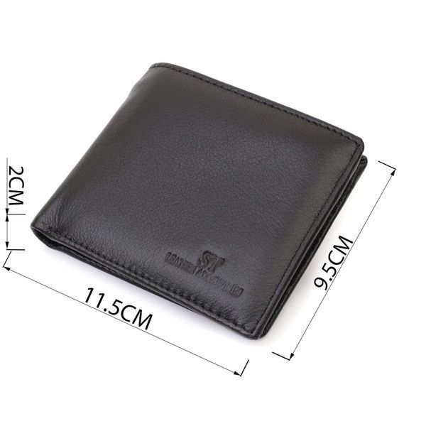 Мужское портмоне из натуральной кожи ST Leather 22734 Черный b22734 фото