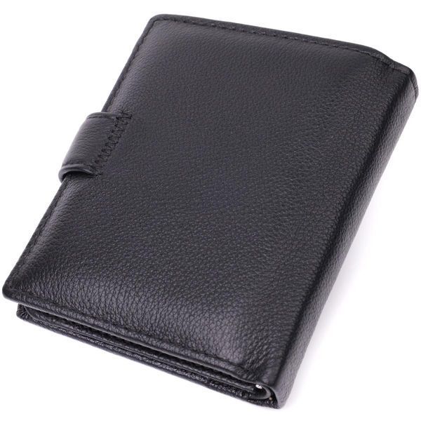 Вертикальный мужской бумажник из натуральной кожи ST Leather 22479 Черный b22479 фото