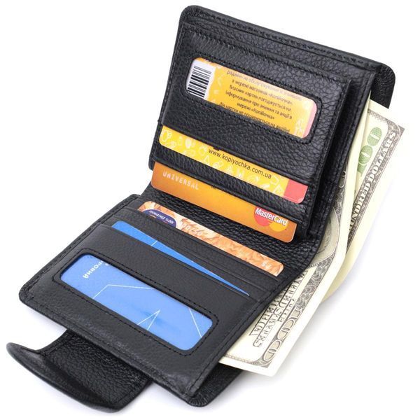 Вертикальный кошелек для женщин из натуральной кожи ST Leather 22701 Черный b22701 фото