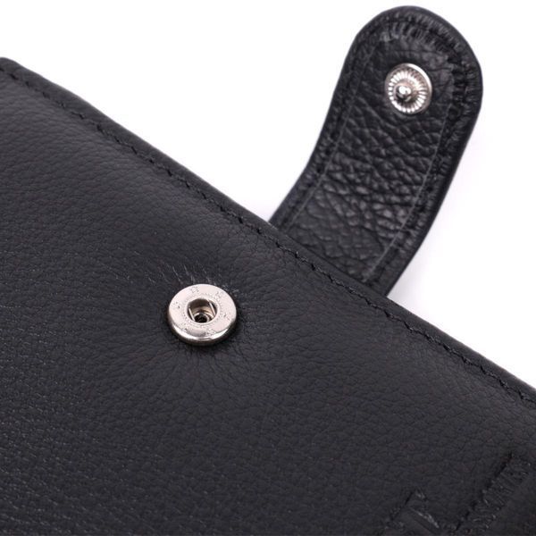 Вертикальный мужской бумажник из натуральной кожи ST Leather 22479 Черный b22479 фото