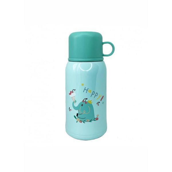 Термос-поїльник з силіконовою трубочкою MGZ-0318(Turquoise) чашкою, в чохлі з ремінцем, 550 мл RT-MGZ-0318(Turquoise) фото
