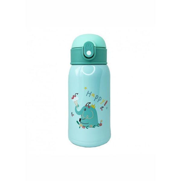 Термос-поїльник з силіконовою трубочкою MGZ-0318(Turquoise) чашкою, в чохлі з ремінцем, 550 мл RT-MGZ-0318(Turquoise) фото