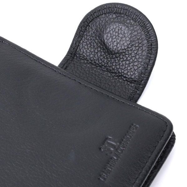 Вертикальный кошелек для женщин из натуральной кожи ST Leather 22701 Черный b22701 фото