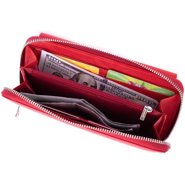 Гаманець з кишенькою на лицьовій стороні жіночий ST Leather 19366 Червоний b19366 фото