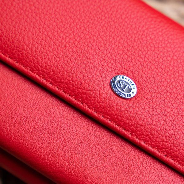 Гаманець з кишенькою на лицьовій стороні жіночий ST Leather 19366 Червоний b19366 фото