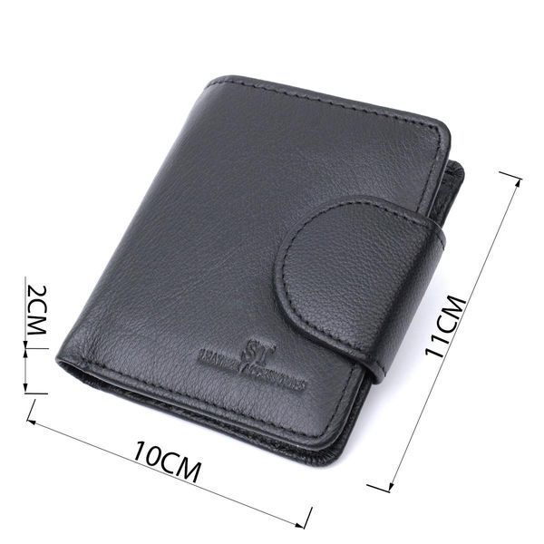 Вертикальный кошелек для женщин из натуральной кожи ST Leather 22701 Черный b22701 фото