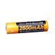 Аккумулятор 18650 Fenix 2600 mAh с micro-usb зарядкой (Черно-желтый) L712727 фото 4
