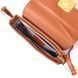 Модная сумка с жестким каркасом из натуральной кожи Vintage 22390 Коричневая b22390 фото 5
