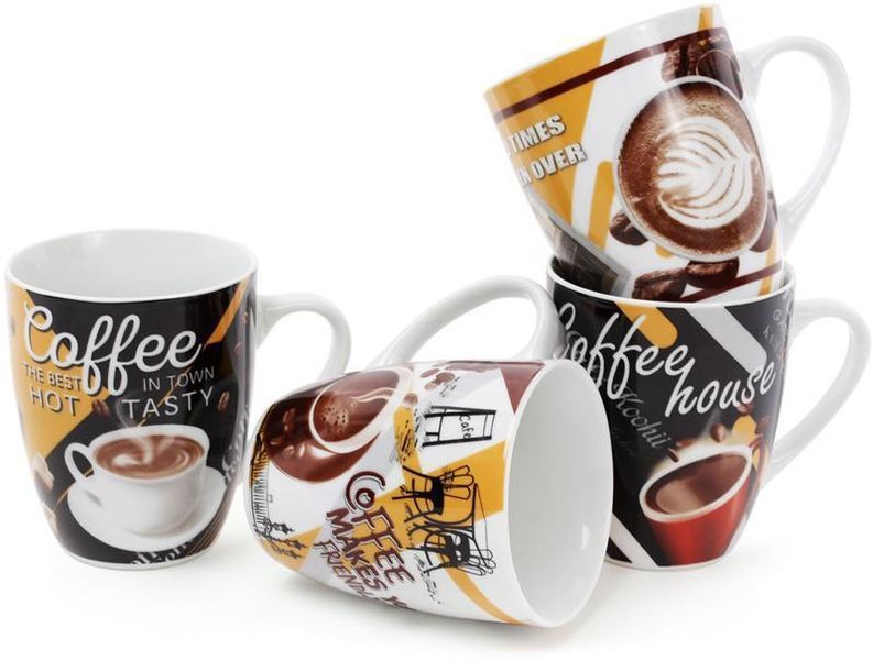 Кружка фарфоровая "Coffee in the town" 350мл BD-334-414 фото