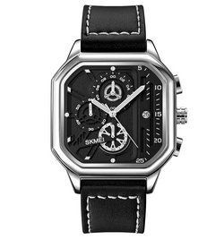 Наручний чоловічий класичний годинник Skmei 1963 Сріблястий L9006740 фото
