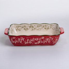 Форма порцелянова для випікання в духовці Vintage 23&times;14&times;5 см прямокутна Червона LU-HM05-09 фото
