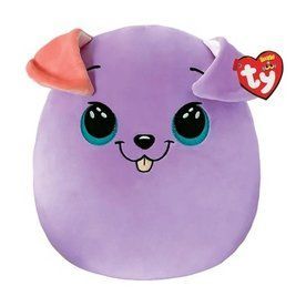 Игрушка-подушка "Пес BITSY" TY SQUISH-A-BOOS фиолетовый, 20 см RT-39225 фото