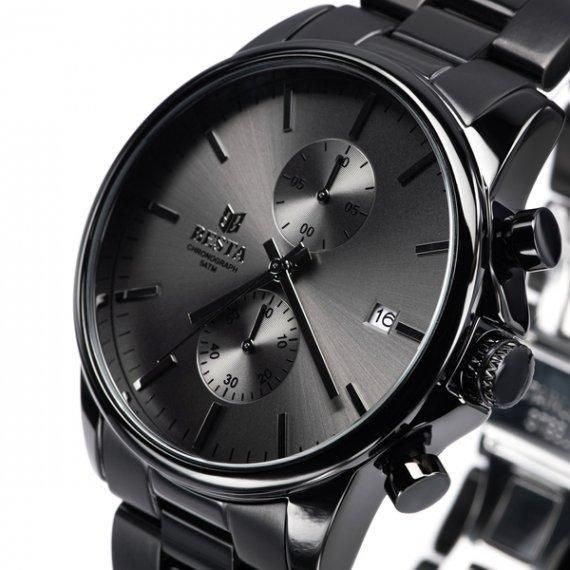 Чоловічий наручний годинник Besta Mars (Black) L703014 фото