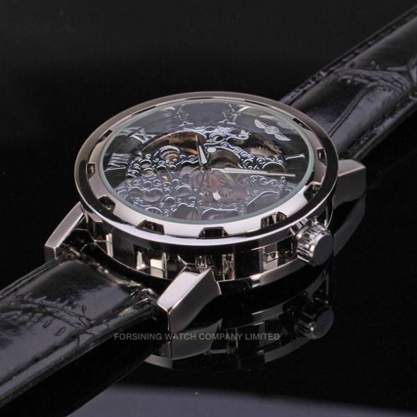 Жіночий механічний годинник Winner Black II L11079 фото