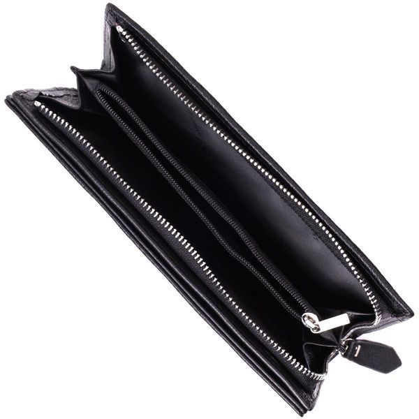 Вертикальний гаманець-клатч унісекс із натуральної шкіри ST Leather 22532 Чорний b22532 фото