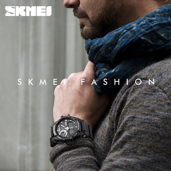 Мужские спортивные наручные часы Skmei 1357 черные L135778 фото