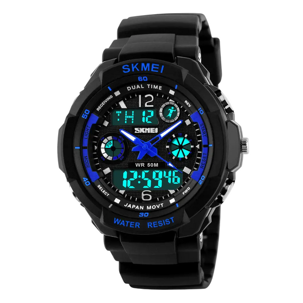 Детские спортивные наручные часы Skmei 1060 s-shock Синий L10607 фото