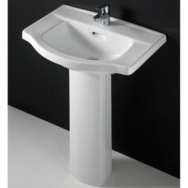 Умывальник с пьедесталом RAK Ceramics Amanda (660х495х830мм) Белый L703886 фото