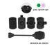 Тактичний сигнальний ліхтар Wadsn NE-05009-BK-green для шолома Mpls (зелений + ІЧ світло) Чорний L703381 фото 3