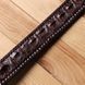Ремень-автомат мужской CROCODILE LEATHER 18171 из натуральной кожи крокодила Коричневый b18171 фото 12