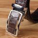Ремень-автомат мужской CROCODILE LEATHER 18171 из натуральной кожи крокодила Коричневый b18171 фото 11