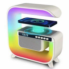 Аккумуляторный настольный ночник G-Smart G3 mini RGB с Bluetooth колонкой и зарядкой для телефона L703418 фото