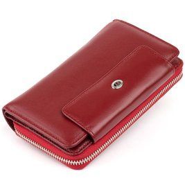 Кошелек из кожи на защелке ST Leather 19341 Бордовый b19341 фото