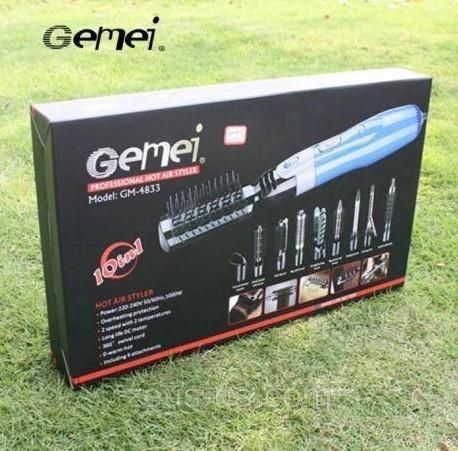 Стайлер плойка Gemei GM 4835 Фен-щетка 10 в 1 L483533 фото