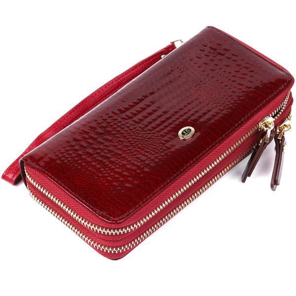 Женский клатч с двумя отделениями ST Leather 18907 Бордовый b18907 фото