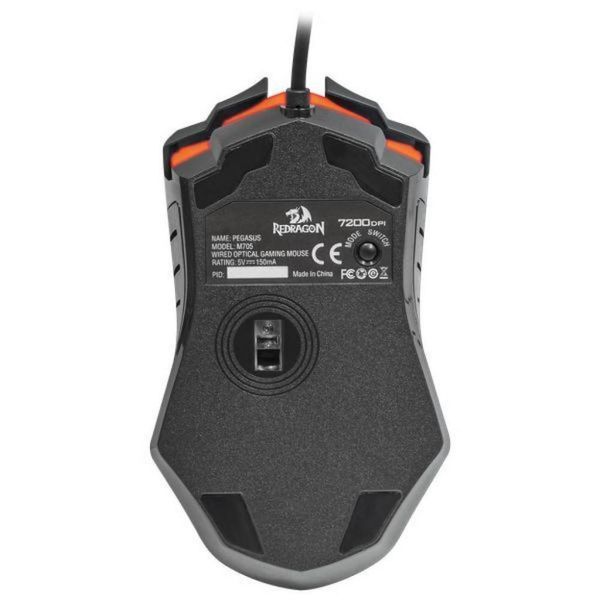 Ігрова миша RedragoN Pegasus (M7,5) RGB (7200dpi) 7 кнопок (Чорна) L707928 фото