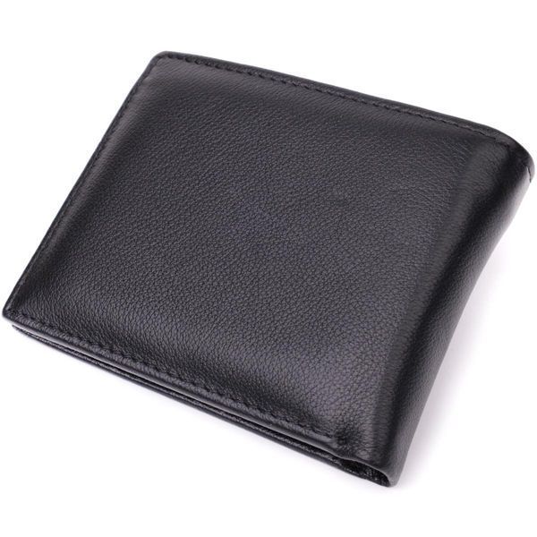 Гаманець-затиск з натуральної шкіри ST Leather 22476 Чорний b22476 фото