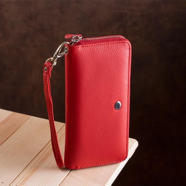 Жіночий клатч на блискавці ST Leather 18931 Червоний b18931 фото