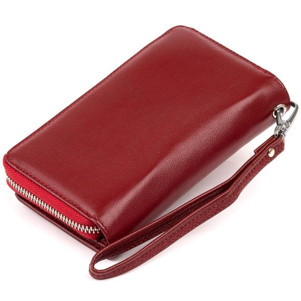 Кошелек из кожи на защелке ST Leather 19341 Бордовый b19341 фото